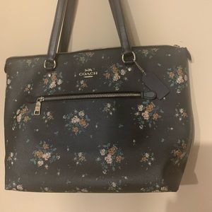 Floral coach handbag